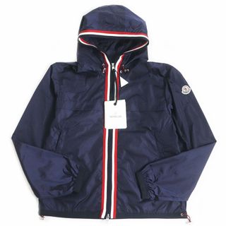 MONCLER - 未使用品□2018年製 MONCLER/モンクレール ANTON GIUBBOTTO ロゴワッペン WZIP フーデッド ウィンドブレーカー/ブルゾン ネイビー 2 正規品