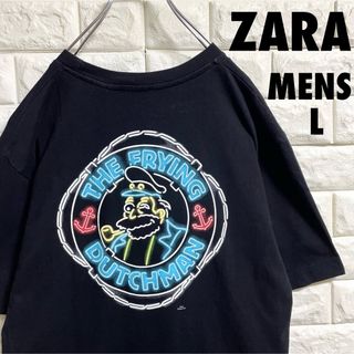 ザラ(ZARA)のZARA ザラ　ザシンプソンズコラボ　半袖Tシャツ　メンズLサイズ(Tシャツ/カットソー(半袖/袖なし))