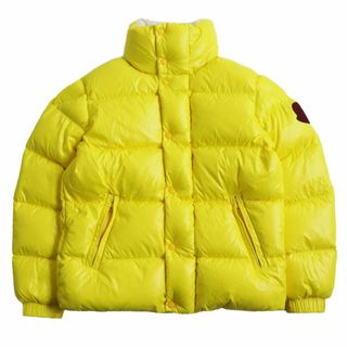 モンクレール(MONCLER)の極美品□22-23AW MONCLER GENIUS 2 モンクレールジーニアス DERVOX ロゴワッペン WZIP スタンドカラー ダウンジャケット 黄 1 国内正規品(ダウンジャケット)