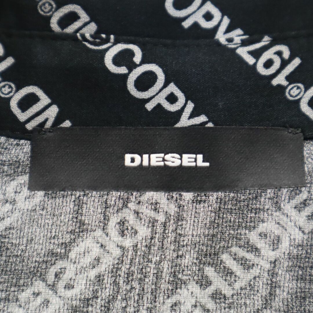 DIESEL(ディーゼル)の未使用 ディーゼル 総柄 長袖 シースルー シャツ XS ブラック DIESEL レディース 古着 【240402】 メール便可 レディースのトップス(シャツ/ブラウス(長袖/七分))の商品写真