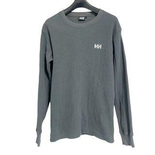 ヘリーハンセン(HELLY HANSEN)のHELLY HANSENヘリーハンセン　ロンT ワッフル生地　メンズL グレー(Tシャツ/カットソー(七分/長袖))