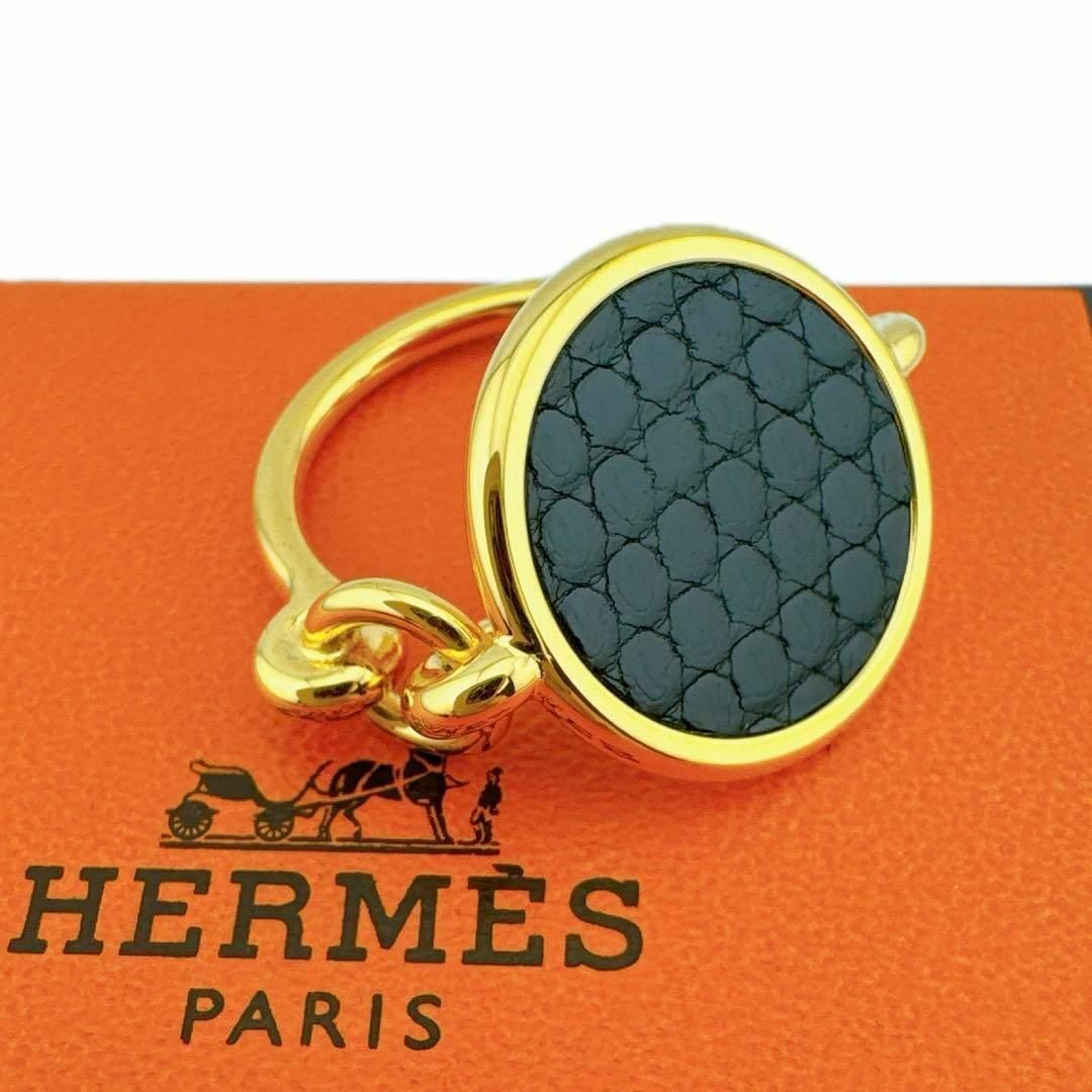 Hermes(エルメス)の高級◇エルメス/14号/エリタージュエケストル/PM/ゴールド/指輪/リング レディースのアクセサリー(リング(指輪))の商品写真