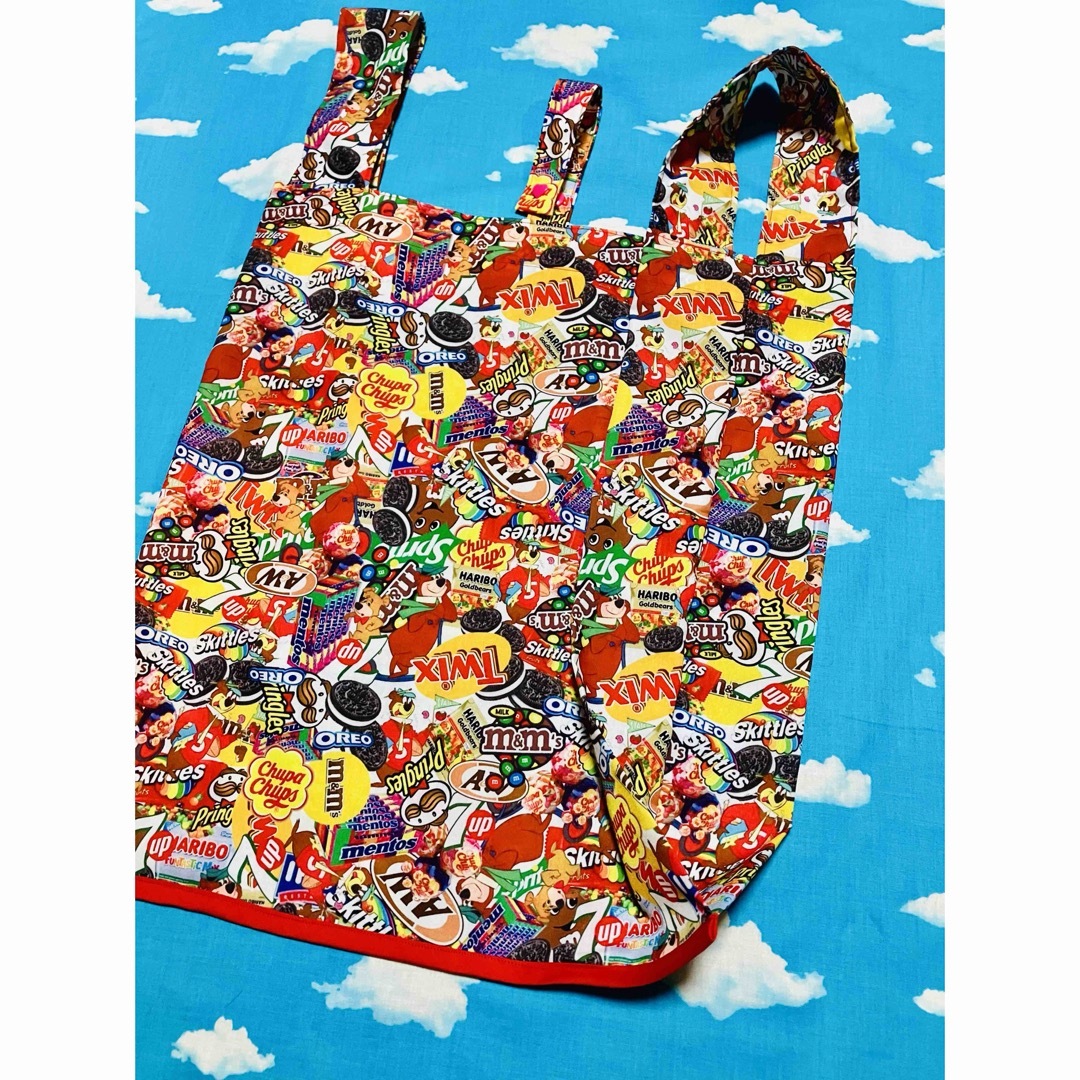 🫧❥❥ smile¨̮♡handmade🫧 ❤︎超軽量レジ袋型ecobag❤︎ ハンドメイドのファッション小物(バッグ)の商品写真