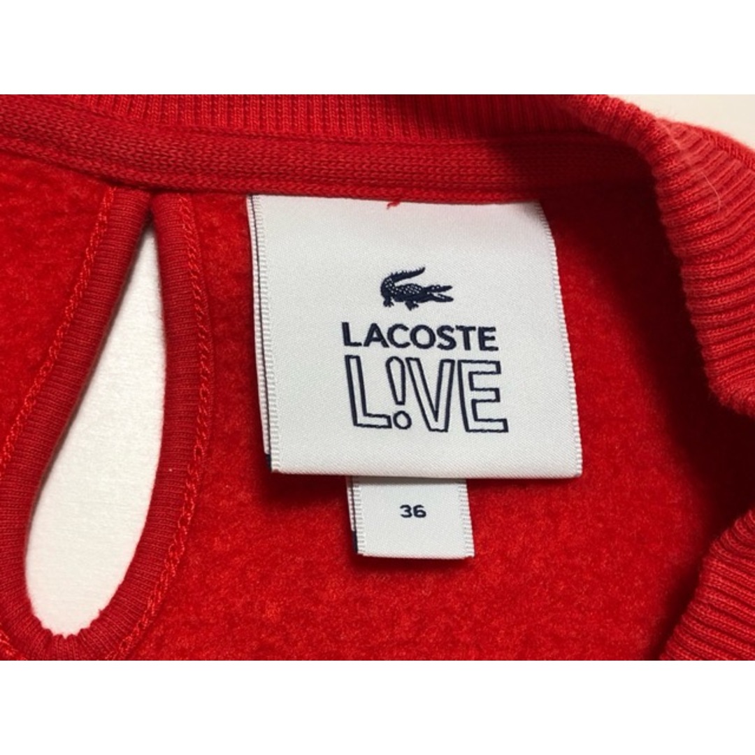 LACOSTE(ラコステ)のLACOSTE（ラコステ）SF8221　Sweatshirt　スウェット　トレーナー　レディース【E2816-007】 レディースのトップス(トレーナー/スウェット)の商品写真