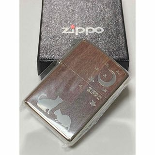 猫 キャット ブラウン ZIPPO(その他)