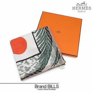 エルメス(Hermes)の新品 エルメス カレ90 スカーフ カヴァリエ・アン・フォルム H004008S シルク クレーム ヴェール ジョーヌ・ヴィフ 大判 2023秋冬コレクション(バンダナ/スカーフ)