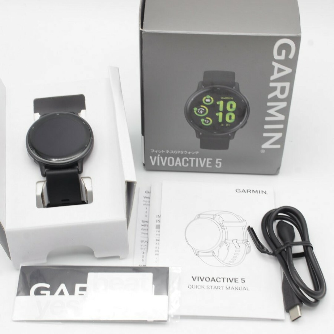 GARMIN(ガーミン)のGARMIN vivoactive 5 010-02862-40 Black / Slate スマートウォッチ ヴィヴォアクティブ ガーミン 本体 メンズの時計(腕時計(デジタル))の商品写真