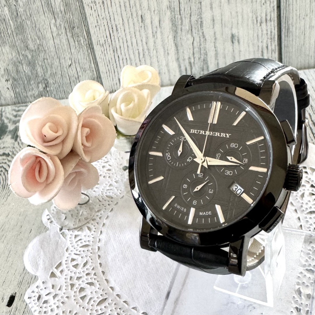 BURBERRY(バーバリー)の【美品】BURBERRY バーバリー 腕時計 BU1373 クロノグラフ メンズの時計(腕時計(アナログ))の商品写真