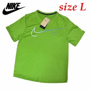 ナイキ(NIKE)の新品　Lサイズ　ナイキ　DF UVマイラー S/Sトップ　ランニング　Tシャツ(Tシャツ/カットソー(半袖/袖なし))