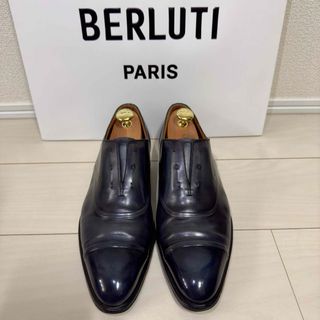 ベルルッティ(Berluti)の限定 ベルルッティ ヴィクター パティーヌレザースリッポン シューズ ローファー(スリッポン/モカシン)