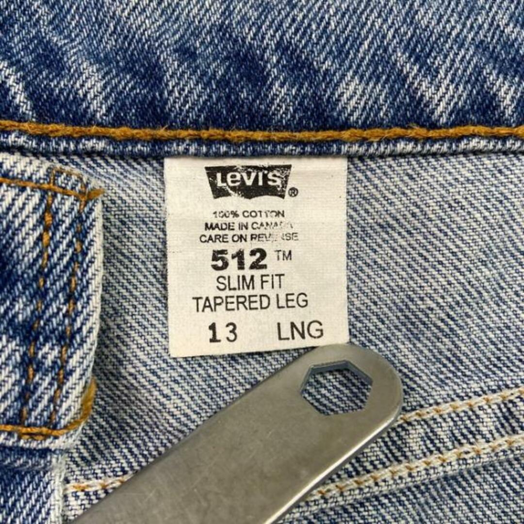 Levi's(リーバイス)の90年代 カナダ製 Levi's リーバイス 512 スリム テーパード デニムパンツ レディースW30相当 メンズのパンツ(デニム/ジーンズ)の商品写真