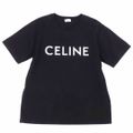 美品 セリーヌ CELINE Tシャツ カットソー 半袖 ショートスリーブ ロゴ