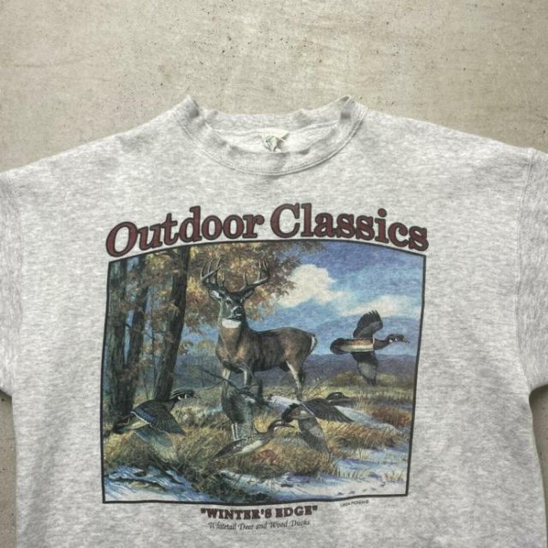 90年代 Outdoor Classics アニマルプリント スウェットシャツ 鹿 メンズXL相当 メンズのトップス(スウェット)の商品写真