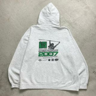 00年代 Hanes プリント スウェットパーカー 企業ロゴ スポーツ メンズXL(パーカー)