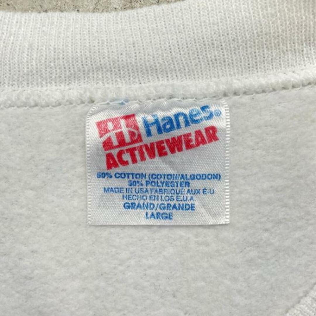 90年代 USA製 Hanes ACTIVEWEAR ヘインズ ブランクスウェットシャツ ラグランスリーブ メンズXL メンズのトップス(スウェット)の商品写真