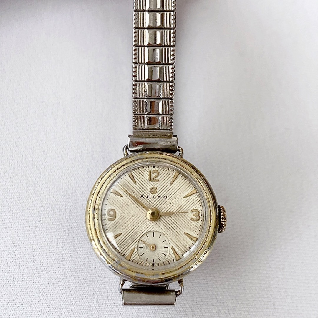 SEIKO(セイコー)のアンティーク　SEIKO スモセコ付　レディース手巻き腕時計　稼動品　レア　♪ レディースのファッション小物(腕時計)の商品写真
