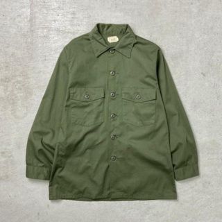 80年納品 U.S.ARMY 米軍実品 OG-507 ユーティリティシャツ メンズM-L相当(戦闘服)