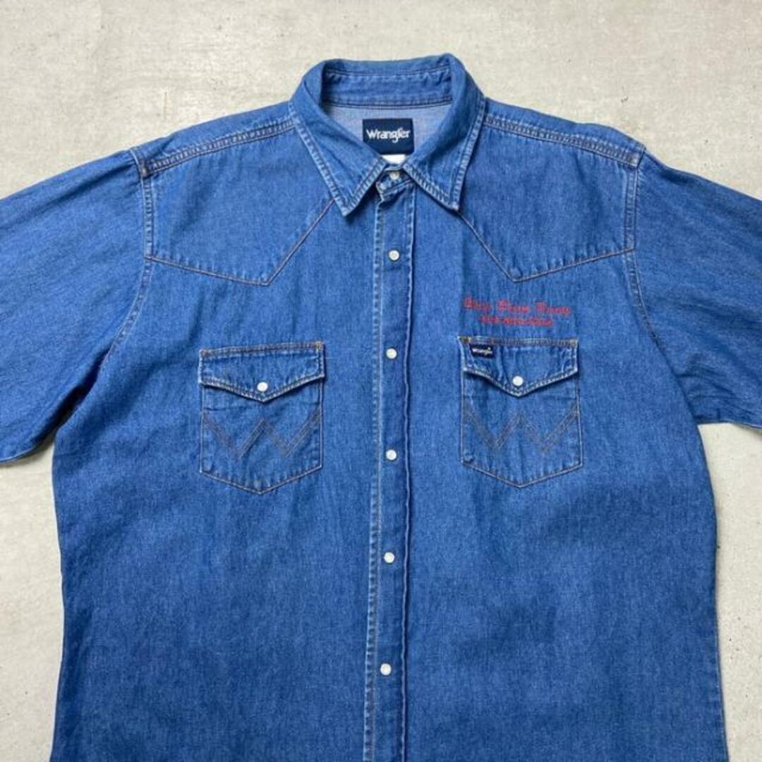 Wrangler(ラングラー)の90年代 Wrangler ラングラー デニム ウエスタンシャツ 長袖シャツ メンズXL相当 メンズのトップス(シャツ)の商品写真