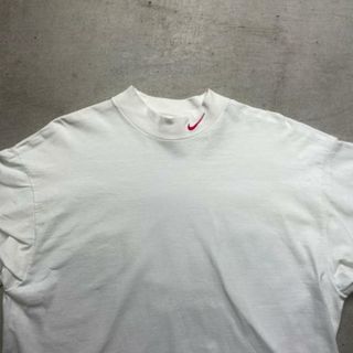 ナイキ(NIKE)の90年代 USA製 NIKE ナイキ スウォッシュ ワンポイントロゴ刺繍 ロングTシャツ メンズXL(Tシャツ/カットソー(七分/長袖))