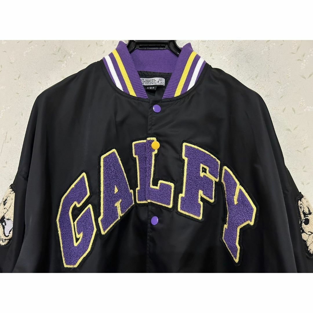 GALFY - *GALFY バック 袖 犬 サガラワッペン ナイロン GALFY - *GALFY バック 袖 犬 サガラワッペン ナイロン