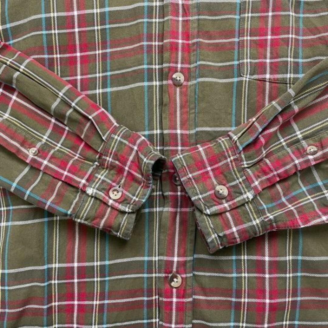 00年代 REDHEAD レッドヘッド マドラスチェックシャツ ネルシャツ メンズ2XL相当 メンズのトップス(シャツ)の商品写真