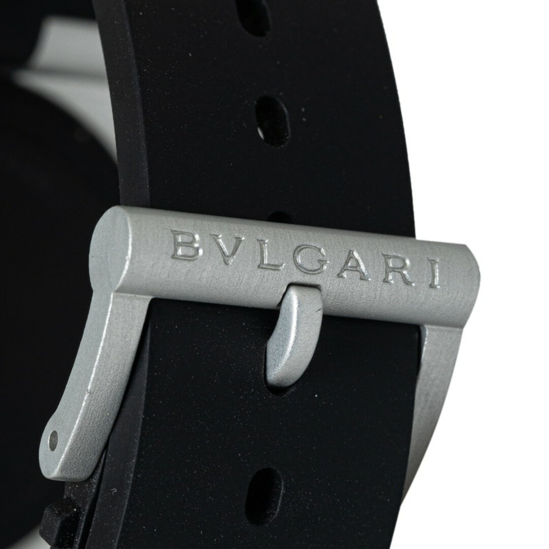 BVLGARI(ブルガリ)のブルガリ ブルガリブルガリ 腕時計 BB40AT 自動巻き ブラック文字盤 アルミ メンズ BVLGARI 【214-43822】 メンズの時計(腕時計(アナログ))の商品写真