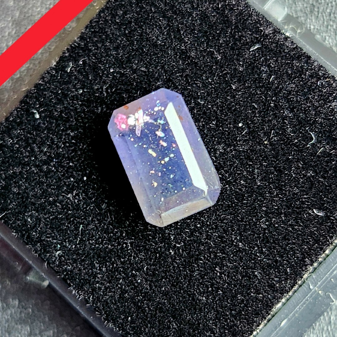 一点物】アイオライトサンストーン ルース スクエア ⑪✩.*˚ 一点物】アイオライトサンストーン ルース スクエア ⑪✩.*˚