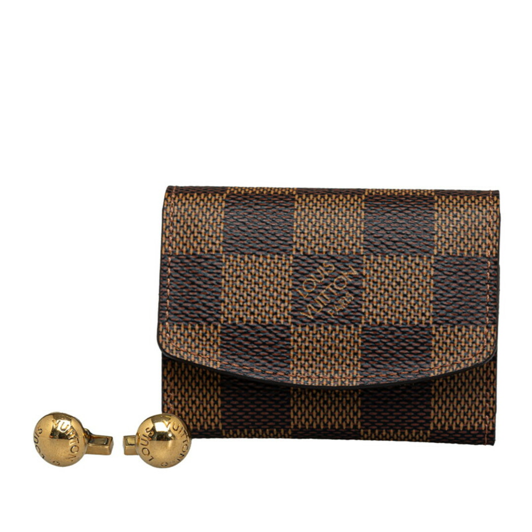 LOUIS VUITTON(ルイヴィトン)の美品 ルイ ヴィトン ブトン ドゥ マンシェット クルー カフス M30984 SV925 シルバー メンズ LOUIS VUITTON 【222-43950】 メンズのファッション小物(カフリンクス)の商品写真