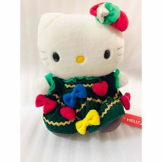 ハローキティ(ハローキティ)の平成レトロ　ハローキティ　ぬいぐるみ　キッズ　クリスマス　ワンピース　ツリー(ぬいぐるみ)