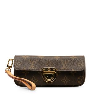 ルイヴィトン(LOUIS VUITTON)の美品 ルイ ヴィトン モノグラム ポシェット ラグーン メガネケース サングラスケース M60008 PVC レディース LOUIS VUITTON 【222-43972】(ポーチ)