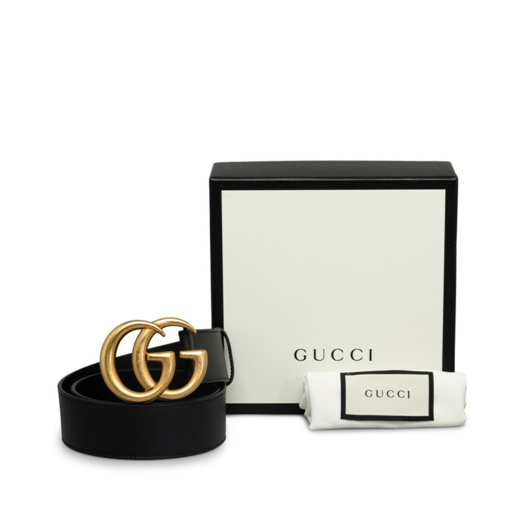 Gucci(グッチ)のグッチ GGマーモント ダブルG ベルト サイズ：75/30 400593 レザー レディース GUCCI 【222-43982】 レディースのファッション小物(ベルト)の商品写真