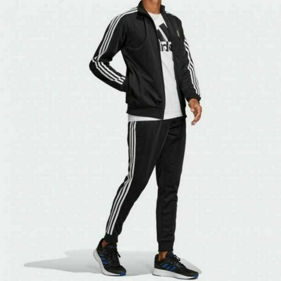 adidas(アディダス)のXOサイズ 新品 アディダス 上下セット ジャケット&パンツ ブラック 送料無料 メンズのトップス(ジャージ)の商品写真