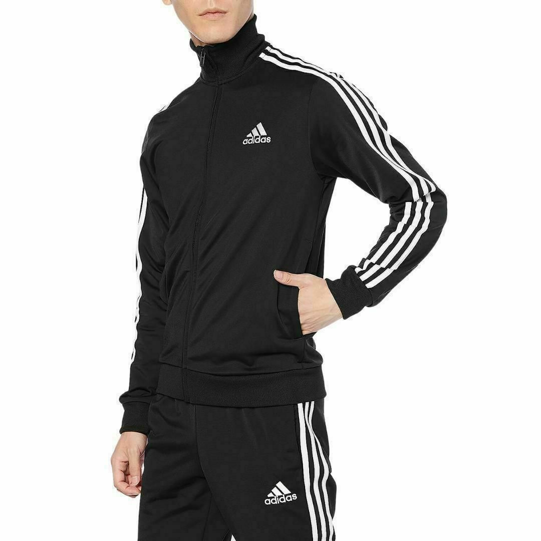 adidas(アディダス)のXOサイズ 新品 アディダス 上下セット ジャケット&パンツ ブラック 送料無料 メンズのトップス(ジャージ)の商品写真