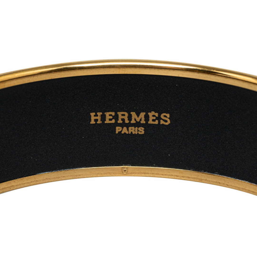 Hermes(エルメス)の美品 エルメス エマイユGM 七宝焼き ライオン バングル メッキ レディース HERMES 【222-43986】 レディースのアクセサリー(ブレスレット/バングル)の商品写真