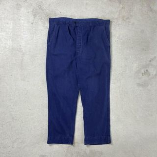 60〜70年代 フレンチワークパンツ コットンツイル 1タック ワイド メンズW42(ペインターパンツ)