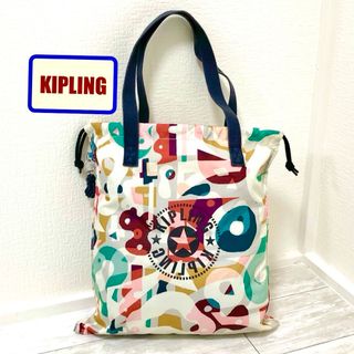 キプリング(kipling)のキプリング ジオメトリー×ドローストリングデザイン レディース トートバッグ(トートバッグ)