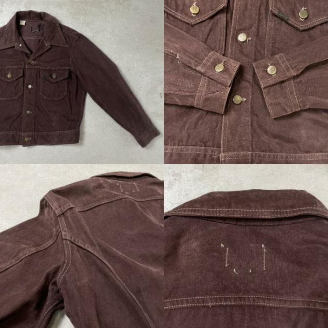 Lee(リー)の70年代 Lee リー モールスキン トラッカージャケット メンズM相当 メンズのジャケット/アウター(カバーオール)の商品写真