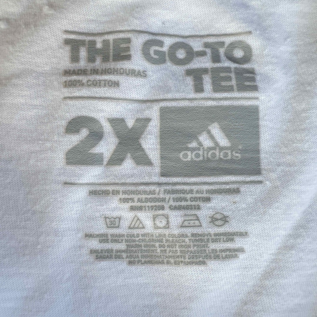 adidas(アディダス)の☆☆ adidas Tシャツ　ホワイト2X メンズのトップス(Tシャツ/カットソー(半袖/袖なし))の商品写真