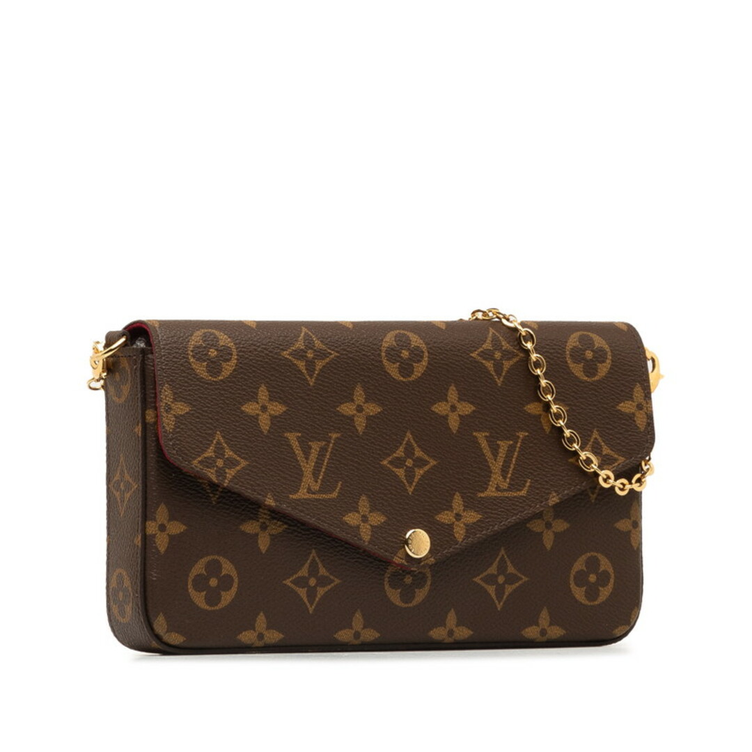 LOUIS VUITTON(ルイヴィトン)の美品 ルイ ヴィトン モノグラム ポシェットフェリシー チェーン ショルダーバッグ M81896 PVC レディース LOUIS VUITTON 【222-44059】 レディースのファッション小物(ポーチ)の商品写真