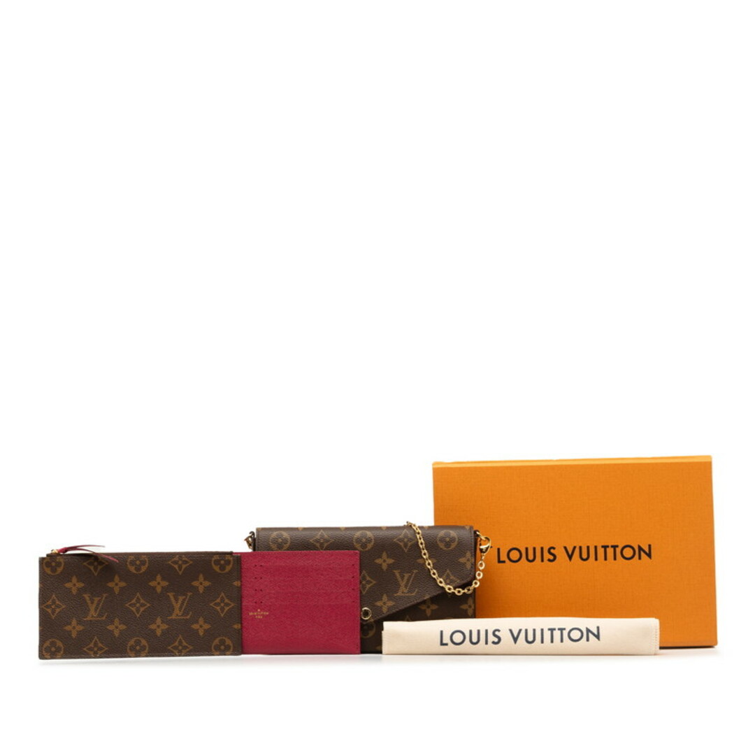 LOUIS VUITTON(ルイヴィトン)の美品 ルイ ヴィトン モノグラム ポシェットフェリシー チェーン ショルダーバッグ M81896 PVC レディース LOUIS VUITTON 【222-44059】 レディースのファッション小物(ポーチ)の商品写真