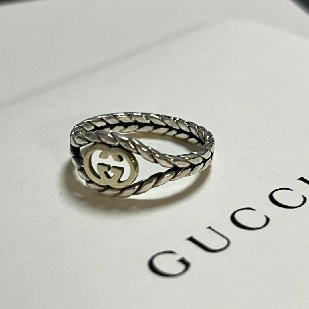 Gucci(グッチ)の［希少・美品］グッチ インターロッキング　リング　ゴールド　ヴィンテージ レディースのアクセサリー(リング(指輪))の商品写真