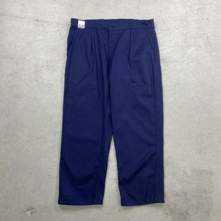 DEADSTOCK NOS UNKNOWN ユーロワーク 2タック コットンツイル ワークパンツ メンズW39相当(ペインターパンツ)