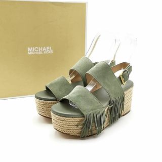 マイケルコース(Michael Kors)の超美品 マイケルマイケルコース サンダル 厚底 スエード 03-24032702(サンダル)