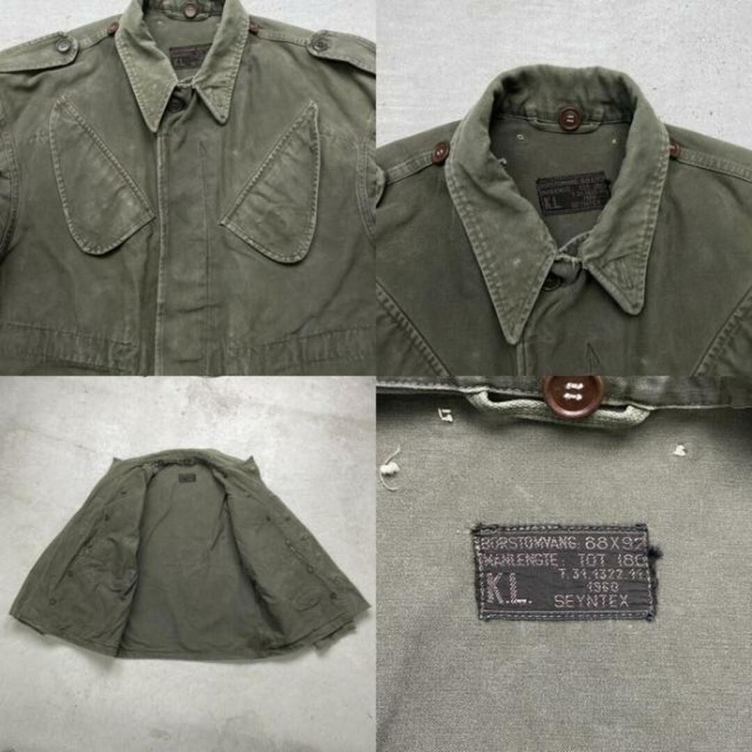 60年納品 60年代 オランダ軍 フィールドジャケット ユーロミリタリー 短丈 メンズL-XL相当 エンタメ/ホビーのミリタリー(戦闘服)の商品写真