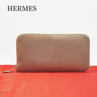 エルメス(Hermes)の✨HERMES アザップロングシルクイン✨　長財布　エトゥープ　ラウンドジップ(財布)