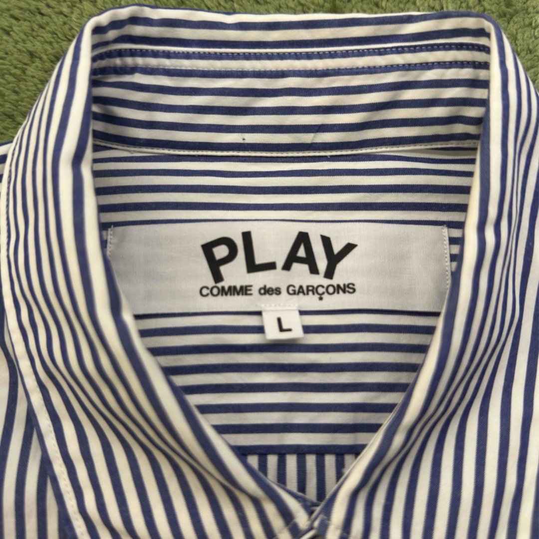 COMME des GARCONS(コムデギャルソン)のPlay Comme Des Garcons ストライプ シャツ L メンズのトップス(シャツ)の商品写真