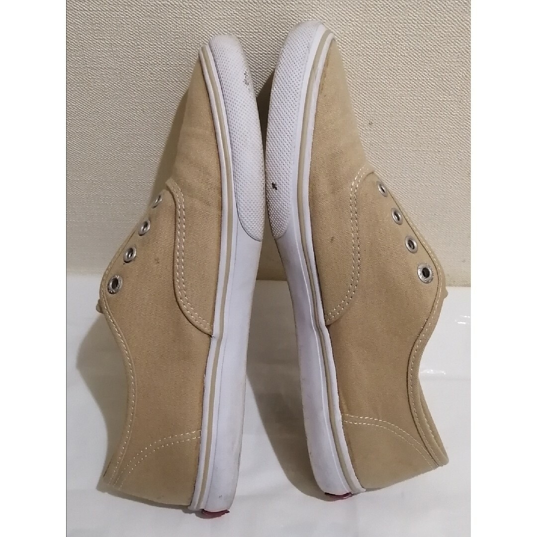 VANS(ヴァンズ)の【VANS】オーセンティックLP  24㎝  スリッポン  ベージュ レディースの靴/シューズ(スニーカー)の商品写真