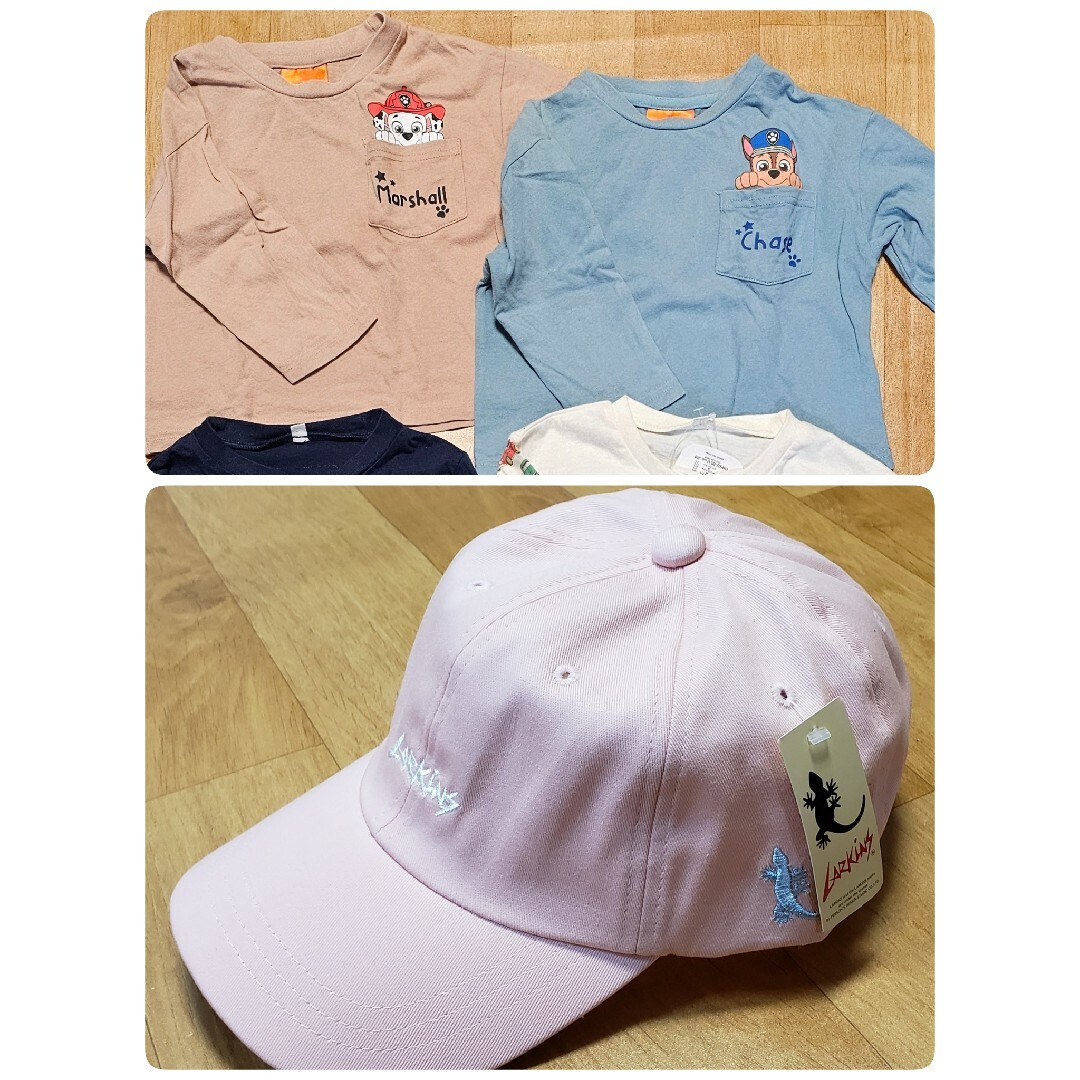 長袖 薄手 2セット  ラーキンス帽子 キッズ/ベビー/マタニティのキッズ服男の子用(90cm~)(Tシャツ/カットソー)の商品写真