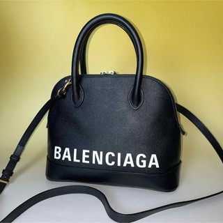 バレンシアガ(Balenciaga)のBalenciaga 美品 黒 2way ヴィルトップ S ハンドバッグ(ショルダーバッグ)