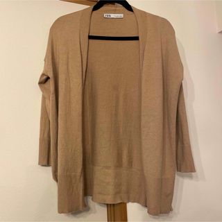 ザラ(ZARA)のZARAベージュカーディガン(カーディガン)